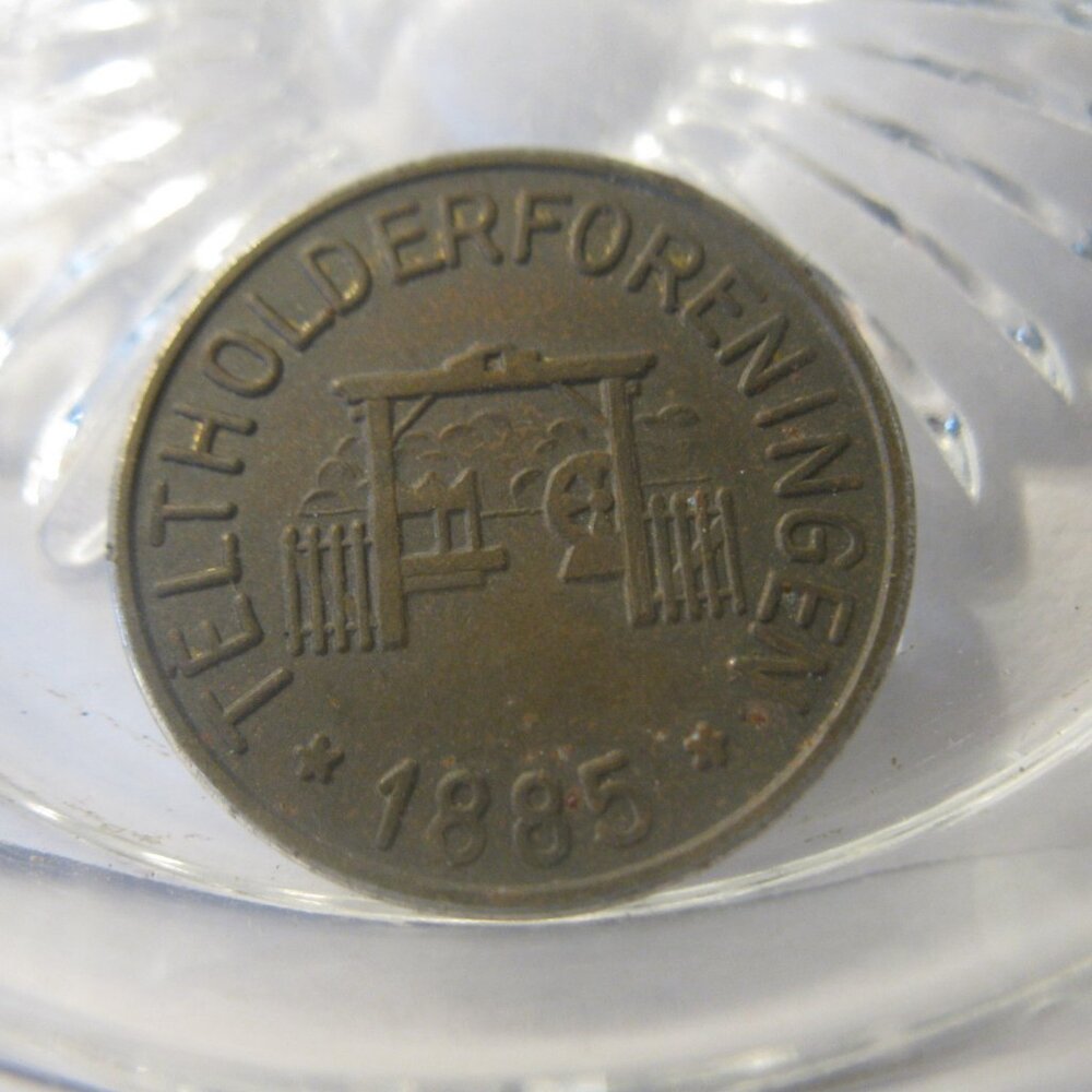 (FC-1413) 1885 Denmark: 25 Øre - Dyrehavsbakken / TELTHOLDERFORENINGEN - Token